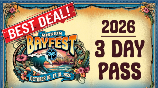 Image: MISSION BAYFEST 2026 - 3-DAY PASS